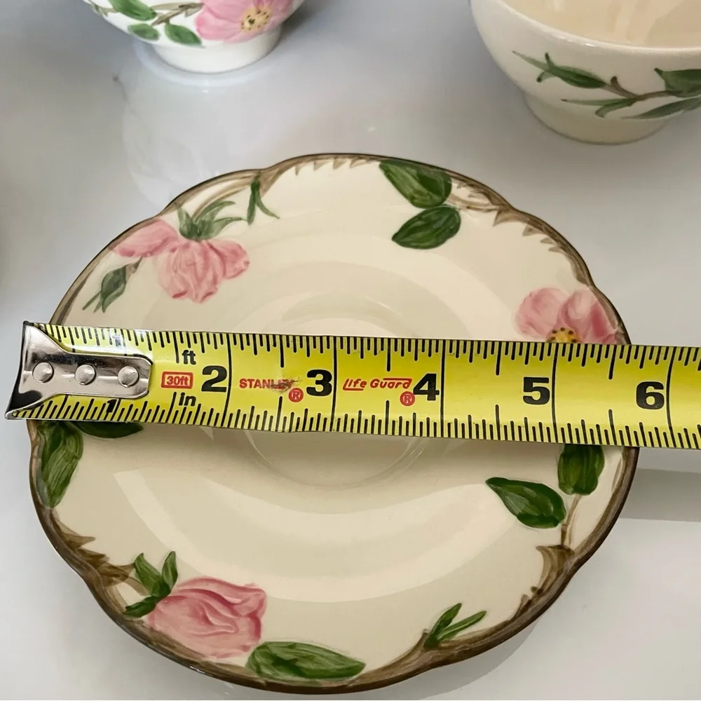 SET of 2 Tea Cups & Saucers - USA Desert Rose by Franciscan